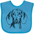 thumbnail image 3 of Inktastic Dachshund Sketch Portrait Boys or Girls Baby Bib, 3 of 4