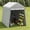 Grey, variant on Outdoor Portable Storage Shelter Shed, Waterproof & UV-Resistant Garage Tent with Roll-Up Zipper Door & Ventilated Window, for Motorcycle, Equipment, Garden Tools, Black, 6*8 FT