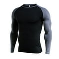 thumbnail image 6 of VSSSJ Men's Compression Shirts Muscle Fit Long Sleeve Athletic Workout Tops Casual Breathable Basic Gym Sports Undershirts Black S, 6 of 6