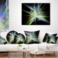 thumbnail image 3 of Designart Yellow Blue Chaos Multicolored Rays - Abstract Throw Pillow - 16x16, 3 of 4