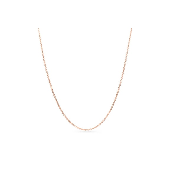 Sterling Silver Chain w/14k Rose Gold Plating, 45 cm/17.7 in Necklace & Pendants 45 cm 580413-45