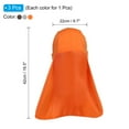 thumbnail image 2 of Uxcell Sun Shade Hat Neck Shade, 3 Pack Cooling Skull Cap Fishing Hats for Hiking, Brown Gray Orange, 2 of 6