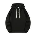thumbnail image 5 of LpwkSSA Men's Long Sleeved Hooded Sweatshirt Soft Breathable Fabric Loose Fit Casual Outdoor Fashion Ideal for Summer Daily Wear Black XXL, 5 of 9