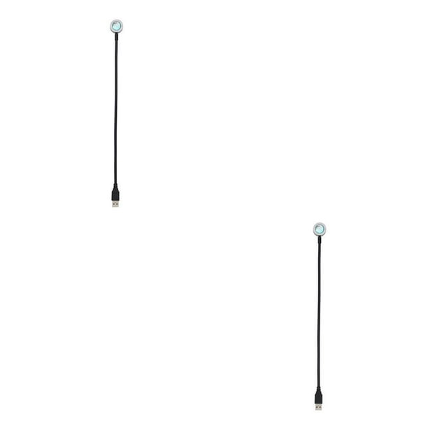sweethay Proyector USB, lámpara de protección LED Flexible, iluminación de arcoíris/puesta de sol brillante, 18cm/28cm/36cm, luz de noche portátil Blanco cálido 36cm 2piezas sweethay CBP161142