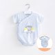 thumbnail image 2 of Gibobby Blusas Holgada Verano niño pequeño patrón de dibujos animados Color sólido transpirable Onesie Casual adecuado para 1 a 12 meses （Azul， 3-6Meses), 2 of 5