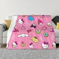 thumbnail image 4 of Lsque Sanrio Print Flannel Throw Blanket, Ultra-soft Blanket for Bed, Couch, Car, Hypoallergenic Anti-pilling blanket-60"x50", 4 of 8