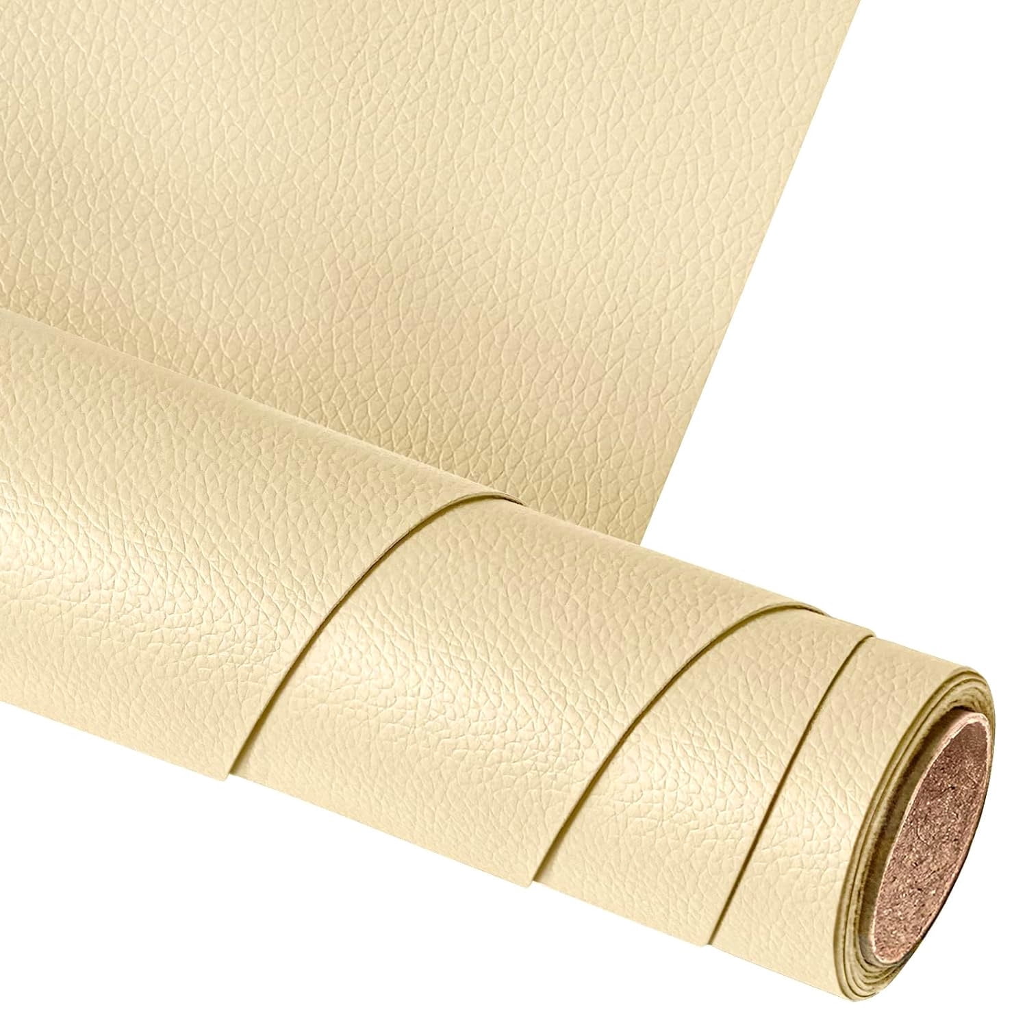 Leather Repair Patch,19.7 × 54 inch Self Adhesive Leather Repair Tape,DIY Large Vinyl PU Patches for Furniture,Couch,Sofa,Car Seats,Office(Beige)
