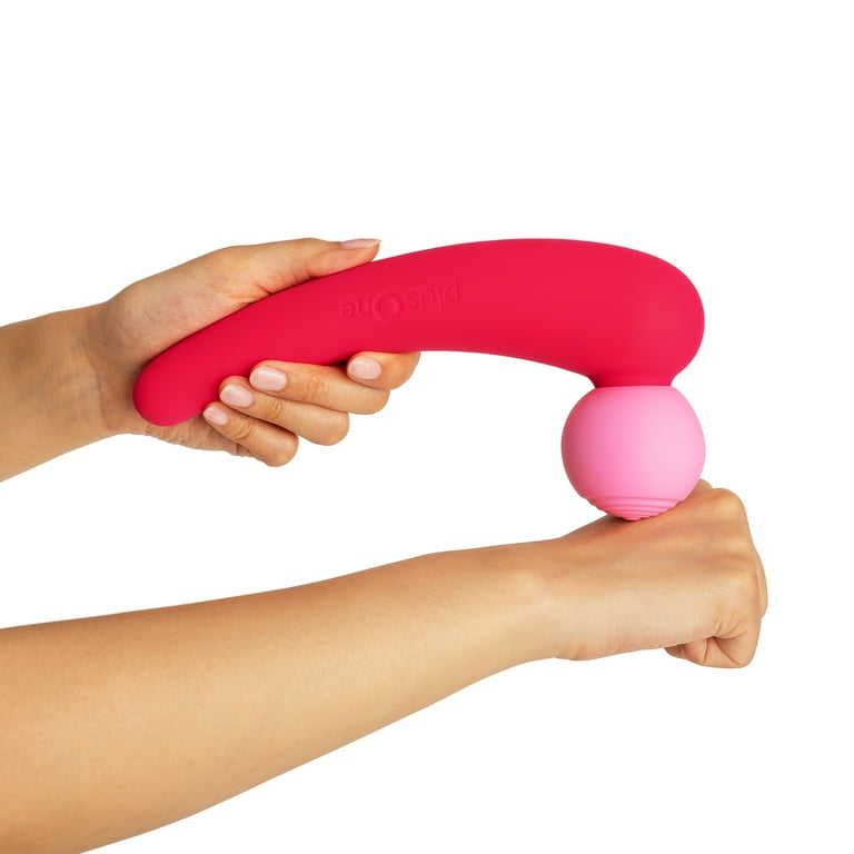 plusOne Mega Massager, Powerful Head, Additional Attachment, 15 Vibration  Patters, Waterproof