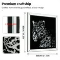 thumbnail image 5 of LUVODI Leopard Wall Mirror Square 31.5 in Crushed Diamond Mirror Gallery Display Home Wall Decor, 5 of 11