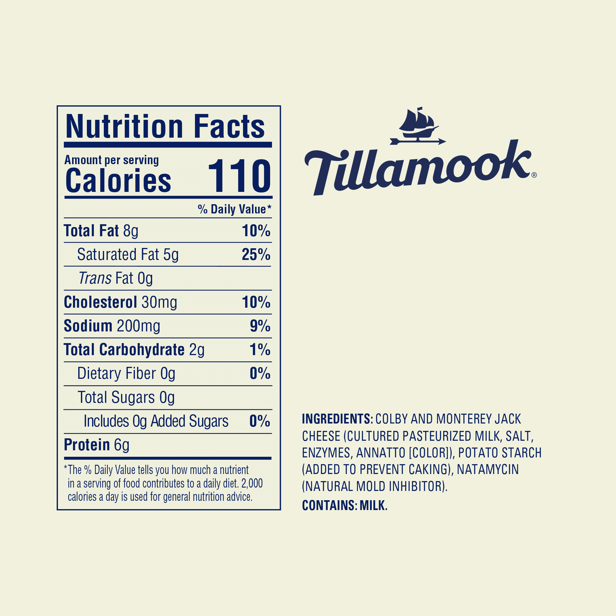 Tillamook Farmstyle Colby Jack Shredded Cheese, 8 oz