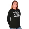 thumbnail image 3 of Worlds Okayest Grandma Funny Cute Women's Long Sleeve T Shirt Brisco Brands S, 3 of 6