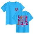 thumbnail image 3 of Girls Graphic Shirts Oversized Sunshine T Shirt Short Sleeve Tee Tops Cute Trendy Girls Clothes,Sky Blue, 3 of 6