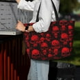 thumbnail image 7 of Xecao Red Skulls for versatile beach bag for women includes zipper pockets and waterproof material, ideal for vacations and adventures., 7 of 7