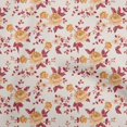 thumbnail image 1 of oneOone Velvet Dark Peach Fabric Florals Craft Projects Decor Fabric Printed By The Yard 58 Inch Wide, 1 of 5