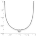 thumbnail image 2 of Auriga 18K White Gold Diamond Bezel Necklace for Women 18" (0.103ct, Color- G-H, Clarity- SI1), 2 of 4