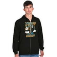 thumbnail image 4 of Popeye Trust Nobody Asian Inspired Men Big & Tall Zip Hoodie Brisco Brands 4X, 4 of 5