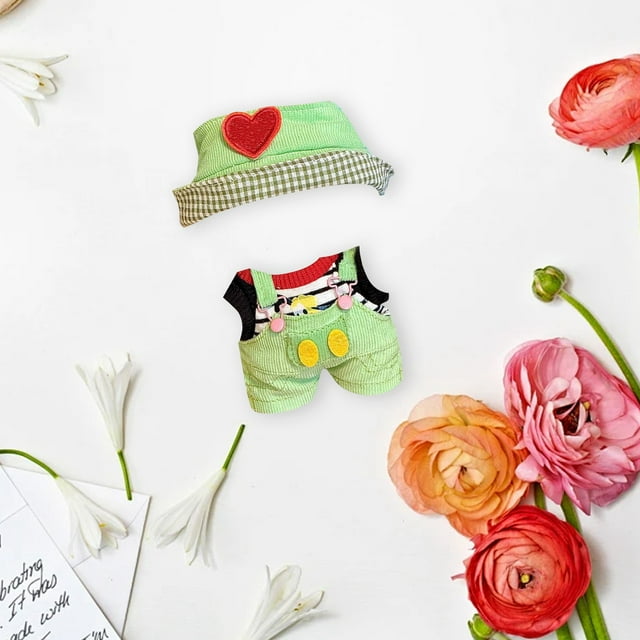 Tenue de Mode pour Poupée 17cm Ensemble en Tissu Doux pour Enfants Accessoires et Activités de Jeu de Rôle Intérieur