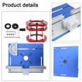 thumbnail image 2 of Aluminium Router Table Woodworking Trimmer Electric Wood Milling Flip Plate Blue, 2 of 9