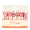 thumbnail image 1 of Velas Prichos con Diseño de Frase Happy Birthday Rosa 13 Piezas, 1 of 4