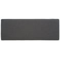 thumbnail image 5 of SAFAVIEH Milligan Open Shelf Bench with Cushion, Grey/Black, 5 of 9