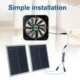 thumbnail image 2 of 1200CFM 30W Solar Powered Fan/Solar Exhaust Fans for Outside Greenhouse Attic, 2 of 19