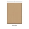 thumbnail image 3 of Contemporary Home Living 1.75' x 2.75' Tufted Solid Bordered Area Throw Rug - Beige, 3 of 4