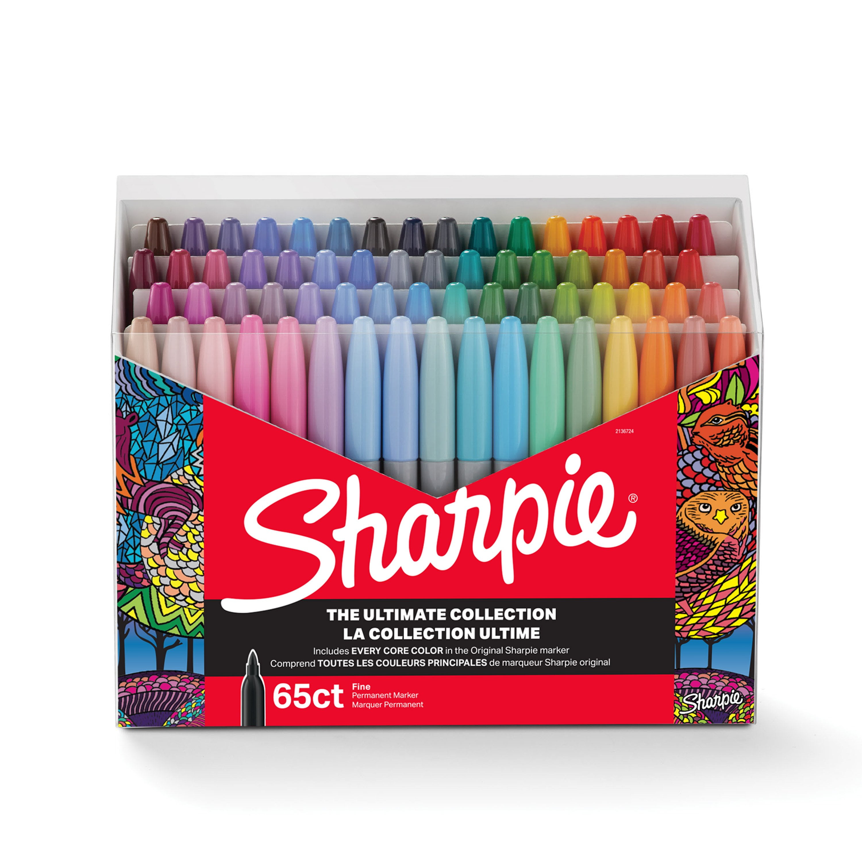 Sharpie Markers Ultimate Collection, Permanent Markers, Fine Tip, 65 ...