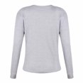 thumbnail image 4 of Hauts pour Femmes à Manches Longues Mode pour Femmes Blouse à Manches Longues Haut à Manches à Col en V Chemisier Uni en Chiffon, 4 of 9