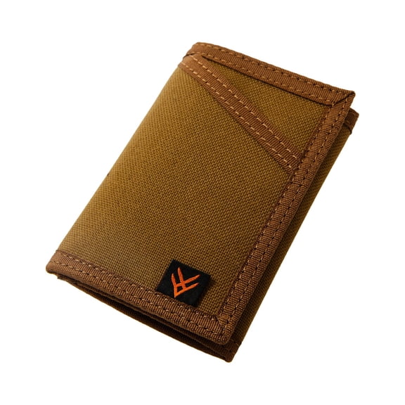 Hawx Men's Pecan Nylon Bi-Fold Wallet Pecan One Size