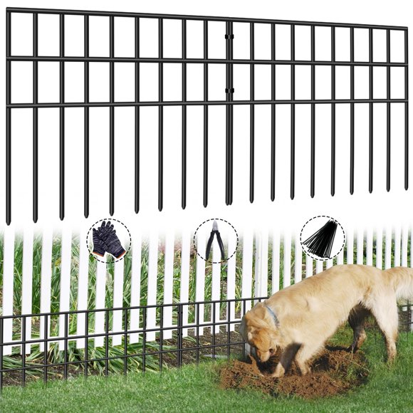 Valla barrera para animales AVELOTUUG de 13 cm de alto y 13 m, resistente al óxido