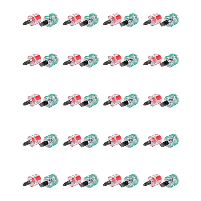 20X Conjunto de Mini Destornillador Corto Rechoncho de