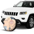thumbnail image 2 of Kll Cute Ink Drawn Elephants Tire Cover,Universal Wheel Tire Cover For Trailer, Rv, Suv, Truck,Camper And Many Vehicle,(17 Inch), 2 of 7