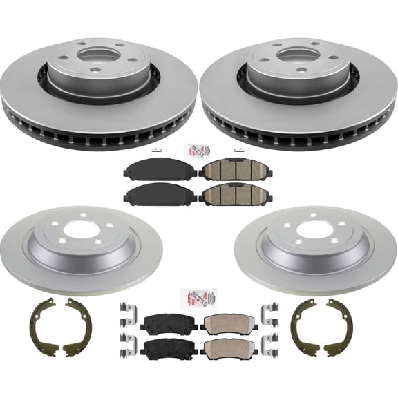 320MM Front Disc Brake Rotors Pads Hardware Brakes For Ford Mustang 2015-2022