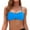 Blue, variant on Bikini Tops for Women Solid Bandeau Bikini Top Basic Swim Sports Bra Quick Dry Light Lining Women's Swimsuits Orange XXL