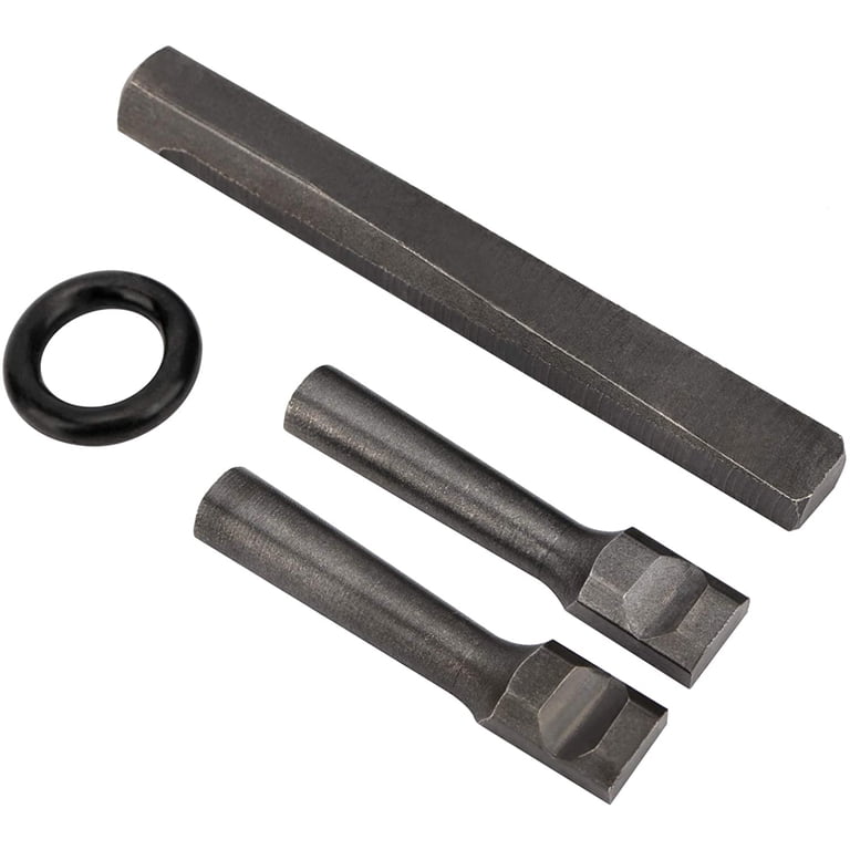 QWORK 9/16” Heavy Duty Wedge And Feather Shims – Stone Splitter Set For Concrete, Marble, Granite & Rock, 1 Wedge + 2 Shims Per Set