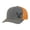 Deer Antlers Charcoal/Orange, variant on Men's Hunting Season Mesh Back Trucker Hat, Deer Stag Head, Khaki/Brown