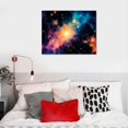thumbnail image 4 of Nawypu  Canvas Wall Art Galaxy Nebula Starry Cosmic Painting Pictures Panoramic Canvas Arotwork Universe Stars Outer Space Wall Art for Home Office Decoration Framed Ready to Hang, 4 of 4