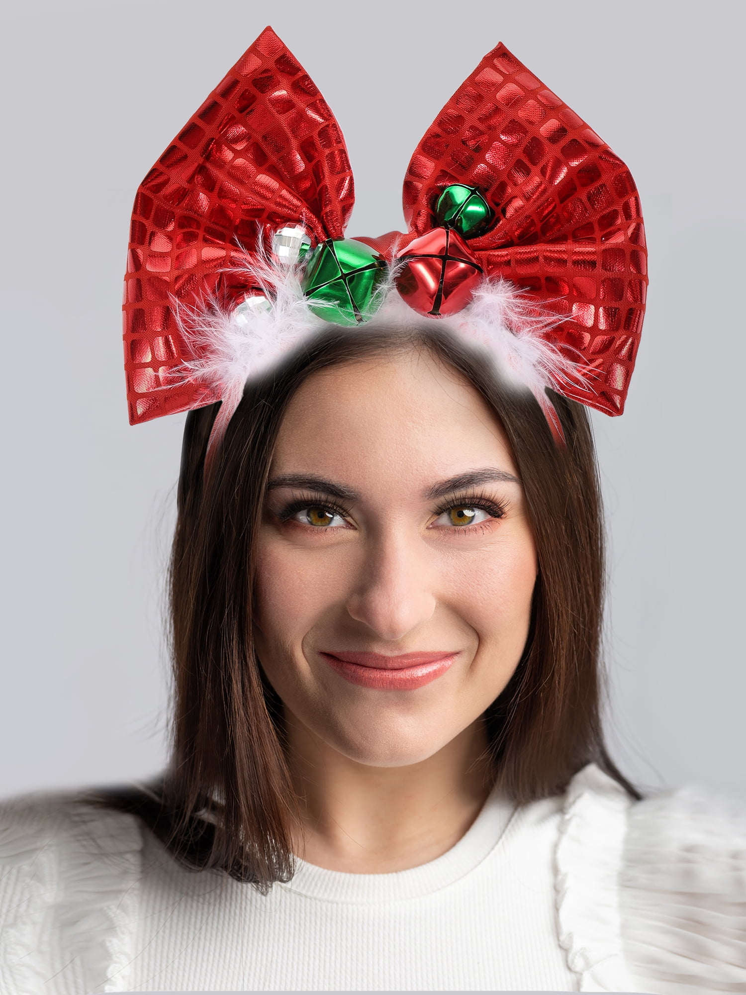Holiday Time Red Bow Headband, 1 Piece