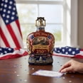 thumbnail image 6 of 250th Anniversary American Heritage Whiskey Decanter, 1776-2026 "We the People" Commemorative Glass Bottle, Patriotic Liberty Bell Topper for Bourbon & Scotch, 15cm High Borosilicate Gift (1pc), 6 of 7