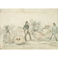 thumbnail image 3 of George Cruikshank 24x18 Black Modern Framed Museum Art Print Titled - Monstrosities of 1825-26 (circa 1825-1826), 3 of 5