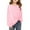Pink, variant on Krdevn Girls Casual Oversized Crew Neck Sweatshirt Comfy Pullover for Everyday Wear,5-6 Years