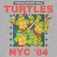 thumbnail image 2 of Boy's Teenage Mutant Ninja Turtles NYC '84 Poster  Graphic Tee Athletic Heather Small, 2 of 5