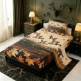 thumbnail image 2 of Manfei Watercolor Mallard Duck Twin Sheets,Rustic Animal Bedding,3 Pieces,1 Flat Sheet,1 Fitted Sheet and 1 Pillowcase, 2 of 6