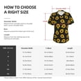 thumbnail image 4 of Uemuo Sunflowers Printed Women's Classic V-Neck T-Shirt - Soft, Breathable, Moisture-Wicking, Perfect for Casual, Office, Travel, and Everyday Wear-XX-Large, 4 of 5