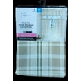 thumbnail image 6 of Mainstays 3 Pieces Printed Tier Sets Plaid Beige, Recycled Polyester, BCI Cotton, 56"W x 14"L, Indoor Curtain, Adult, 6 of 6