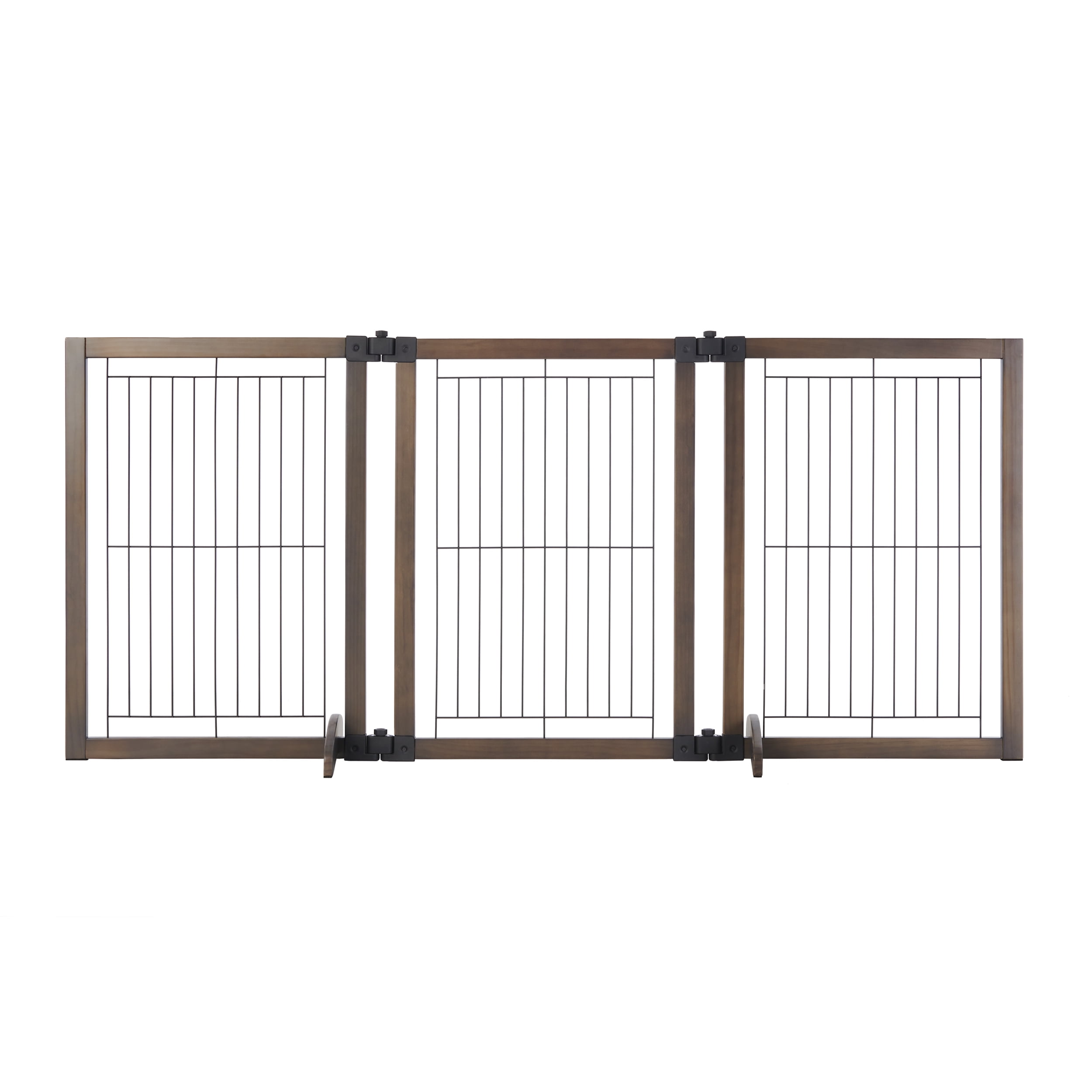 North States MyPet Extra-Wide Freestanding Versa-Lock Pet Gate, Expands to 72" Wide