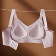 thumbnail image 4 of Antinious Womens Solid Wireless Side Support Supportive Active Bra, 4 of 5