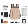 thumbnail image 4 of Disketp Beige Sparkling Glitter Mochila Ligera e Impermeable, Mochila de Día Resistente para Viajes, Senderismo y Uso Diario para Hombre y Mujer, 4 of 7
