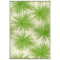 thumbnail image 2 of World Rug Gallery Floral Tropical Reversible Recycled Plastic Outdoor Picnic Mat, Camping Rug, RV Rug - GREEN 5'x7', 2 of 9