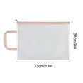 thumbnail image 6 of Mesh Zipper Pouch A4 Letter Size Clear Plastic File Bag Waterproof Zip File Folder Document Storage Bag for Travel School Office Supplies, 6 of 8